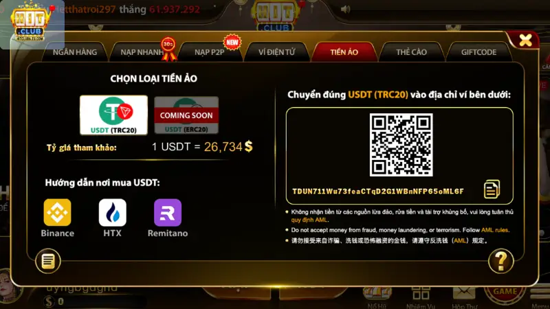 Nạp và Rút Tiền Hitclub Nhanh Chóng An Toàn Hướng Dẫn Chi Tiết 2026 2 Ba phút để hoàn tất nạp tiền vào Hitclub